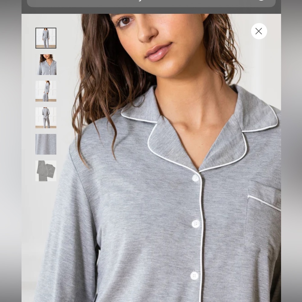 Cozy Earth Long Sleeve Bamboo Pajama Top